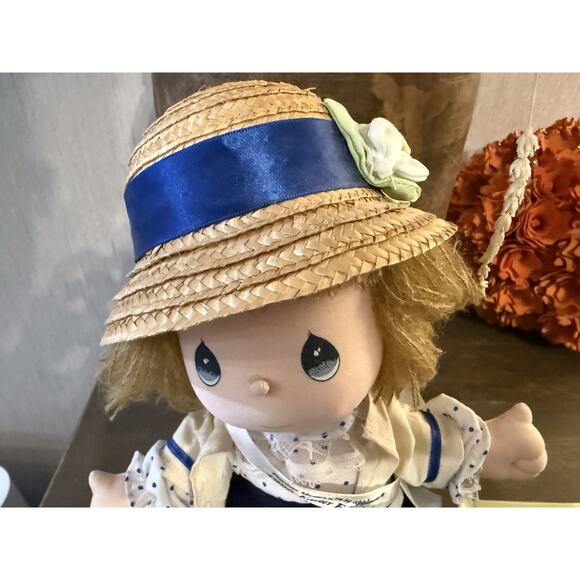 Precious Moments 1990 Easter Edition Applause Doll “Your Smile” Straw Hat - Picture 7 of 8